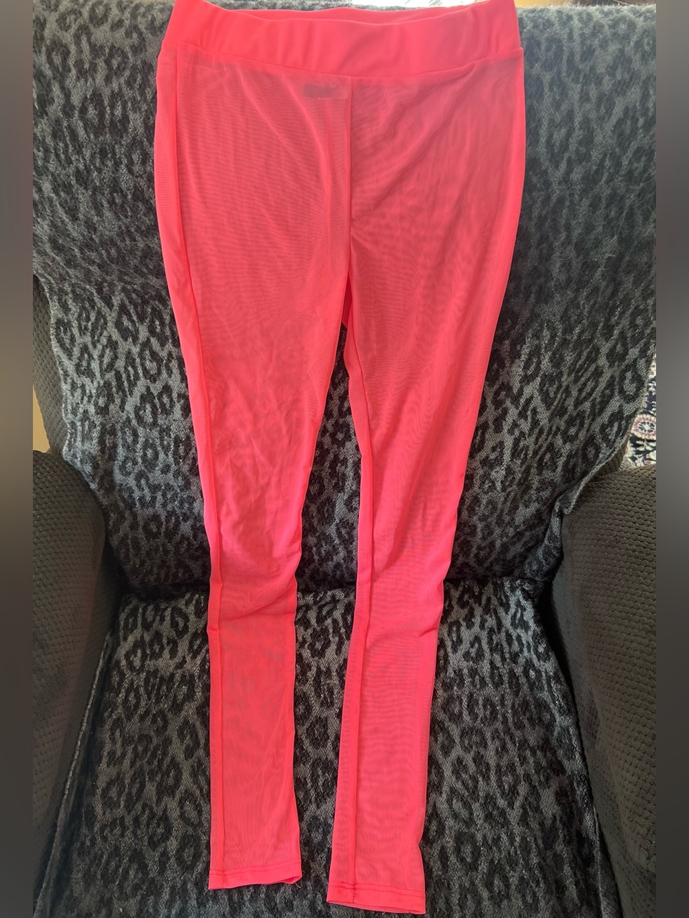 Hot Pink Sheer Stripper Leggings